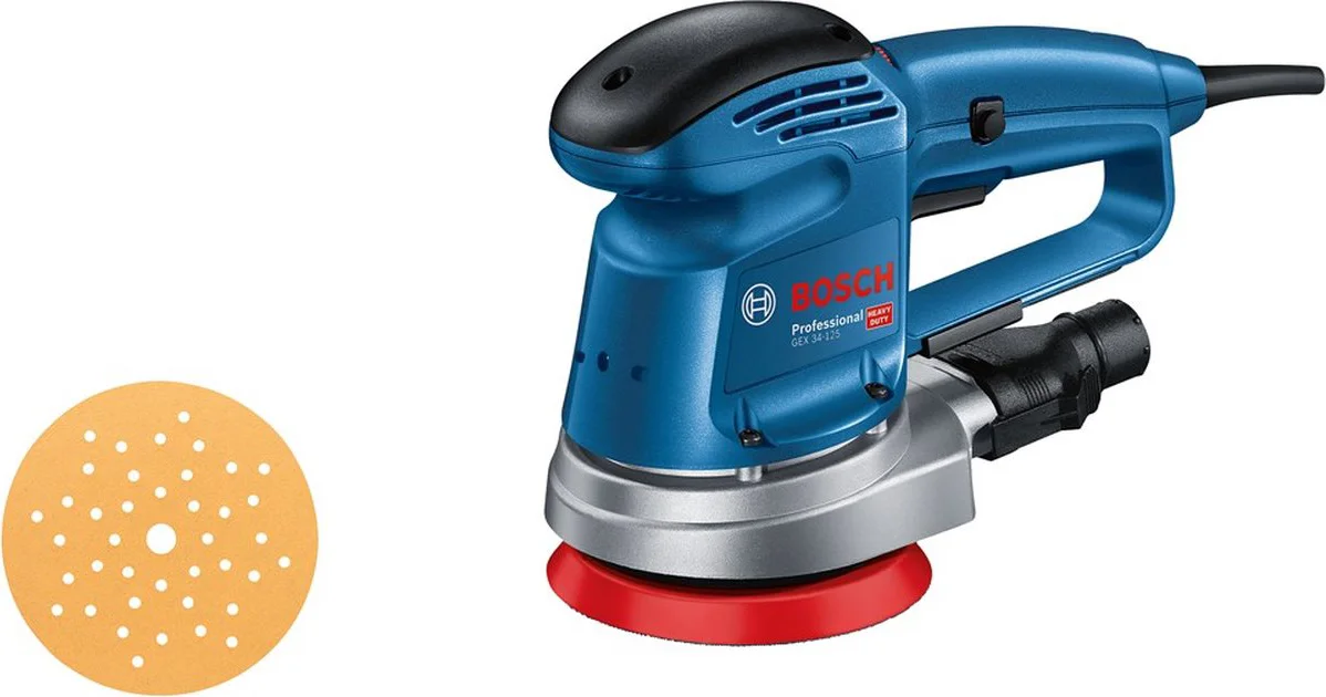 Bosch Professional GEX 34-150 Excenterschuurmachine 125mm 340W - 0601372300