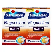 2x Davitamon Magnesium Voor de Nacht 30 tabletten