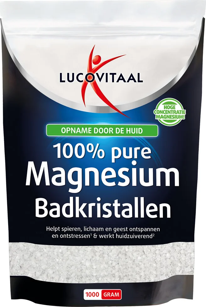 3x Lucovitaal Magnesium Badkristallen 1 kg