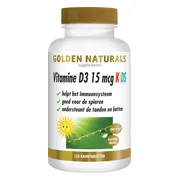 Golden Naturals Vitamine D3 15 mcg Kids Kauwtabletten 120KTB