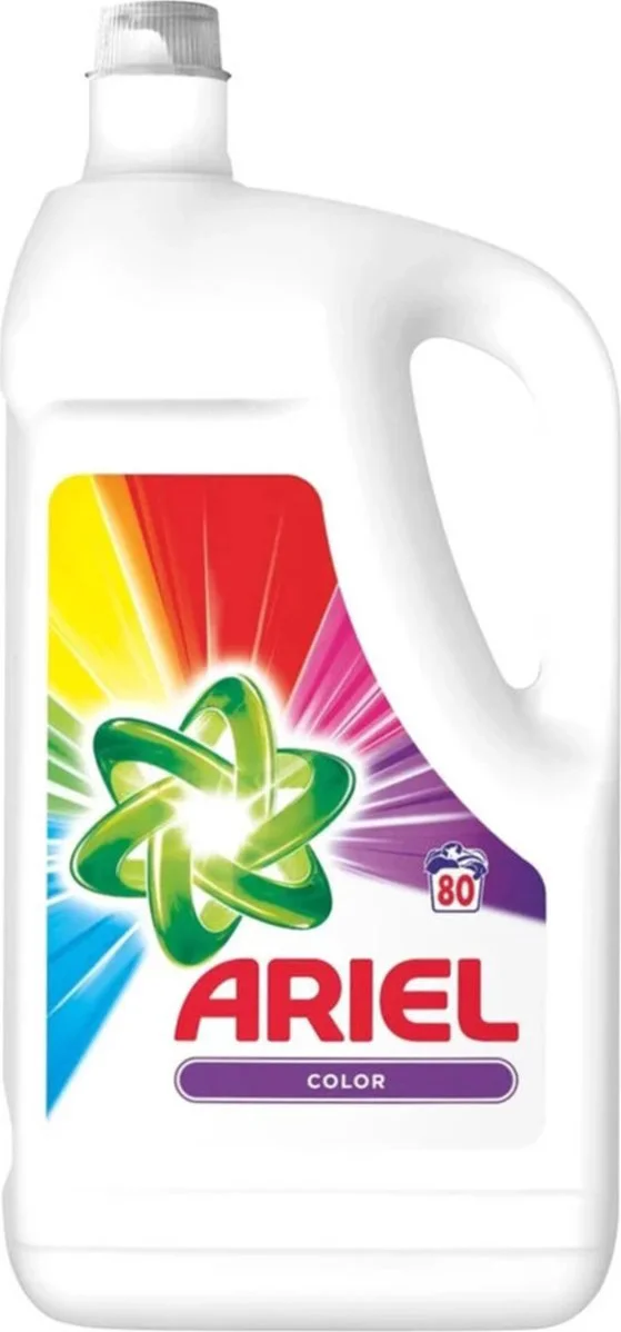 4x Ariel Wasmiddel Color Cold & Short 80 Wasbeurten 2,64 liter