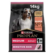 Pro Plan Hondenvoer Droog Adult Medium Sensitive Skin Zalm 14 kg