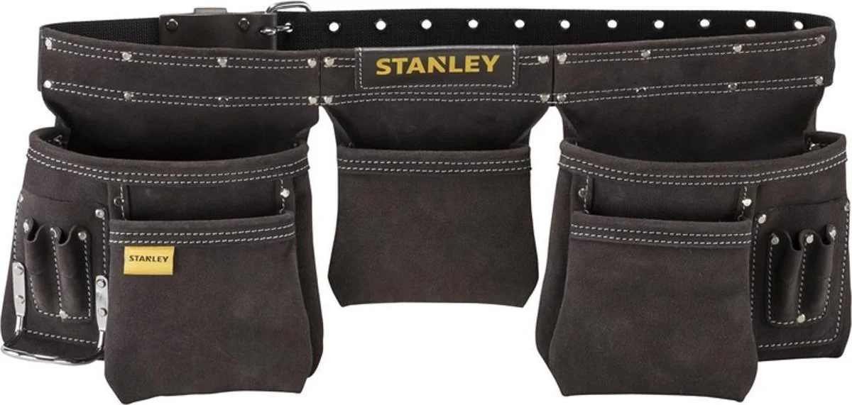 Stanley STST1-80113 Dubbele Gereedschapsgordel met Riem en Hamerhouder