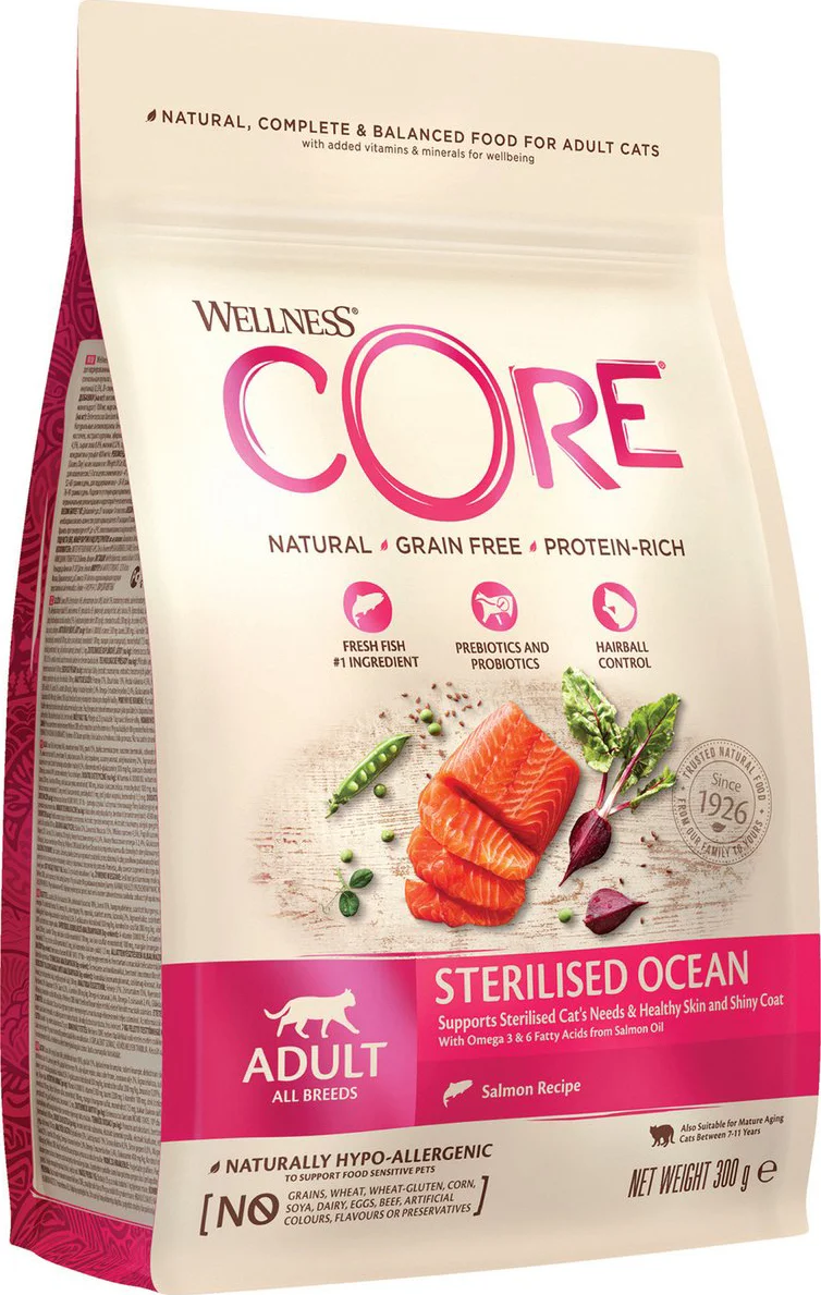 Wellness Core Kattenvoer Sterilised Zalm 300 gr