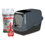 PeeWee Startpakket EcoHus Zwart - Antraciet 56 x 39 x 38,5 cm