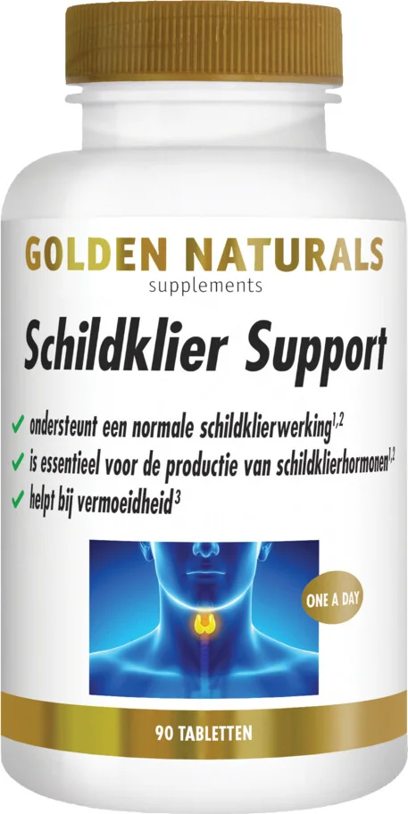 2x Golden Naturals Schildklier Support 90 tabletten