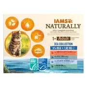 2x IAMS Naturally Multipack Adult Sea Collection 12 x 85 gr