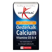Lucovitaal Oesterkalk Calcium Vitamine D3 & K 100 tabletten