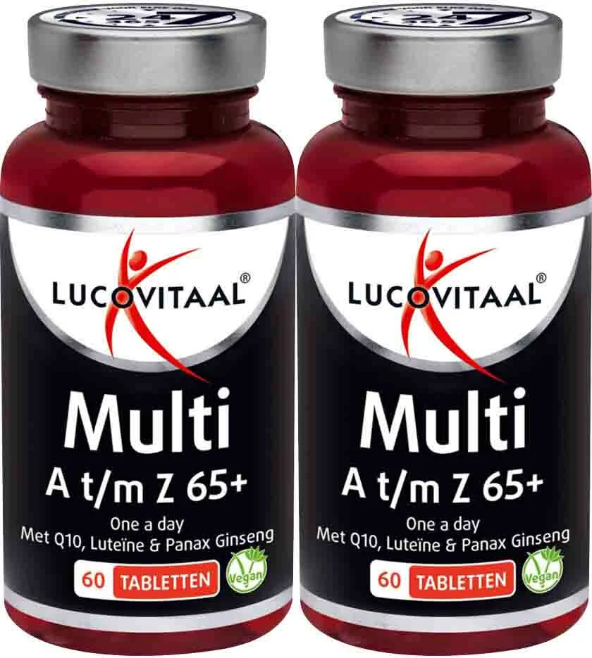 2x Lucovitaal Multi A-Z 65+ 60 tabletten