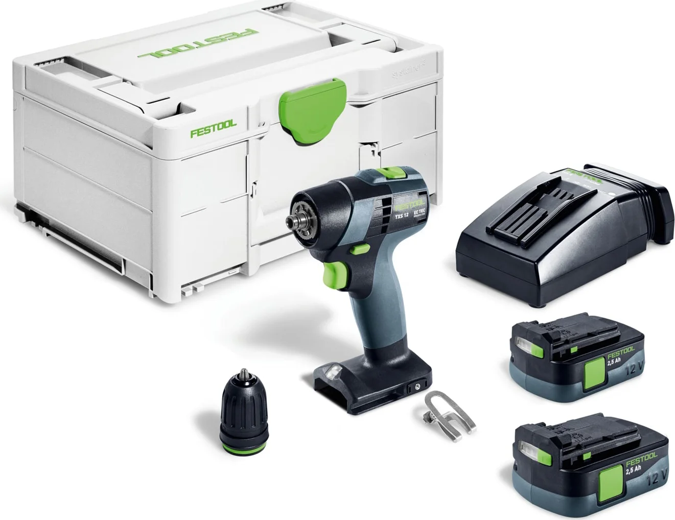 Festool TXS 12 2,5-Plus Accu Schroefboormachine 12V 2.5Ah in Systainer - 576873