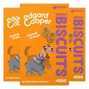 3x Edgard & Cooper Adult Biscuit Kip 400 gr