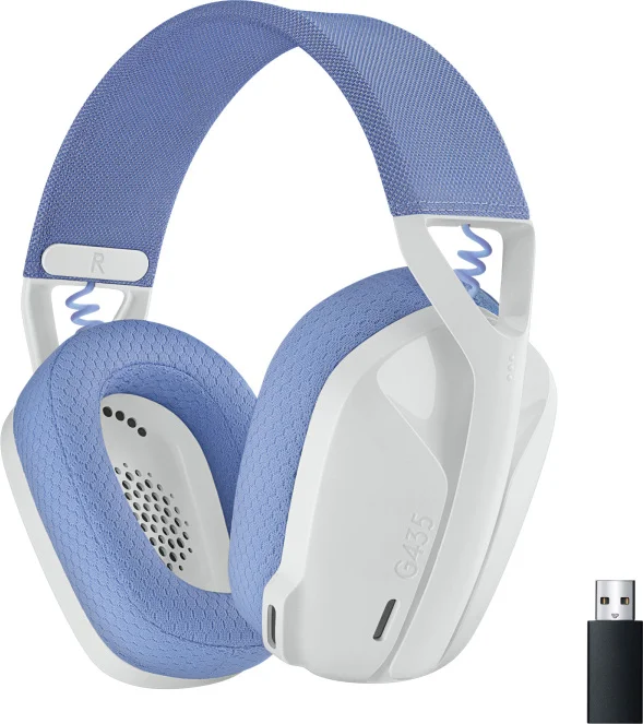Logitech G435 LIGHTSPEED - Draadloze Gaming Headset - Bluetooth - PC, Mobile - Wit