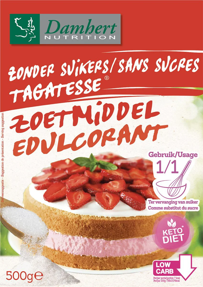 Damhert Tagatesse Zoetmiddel Zonder Suikers 500GR