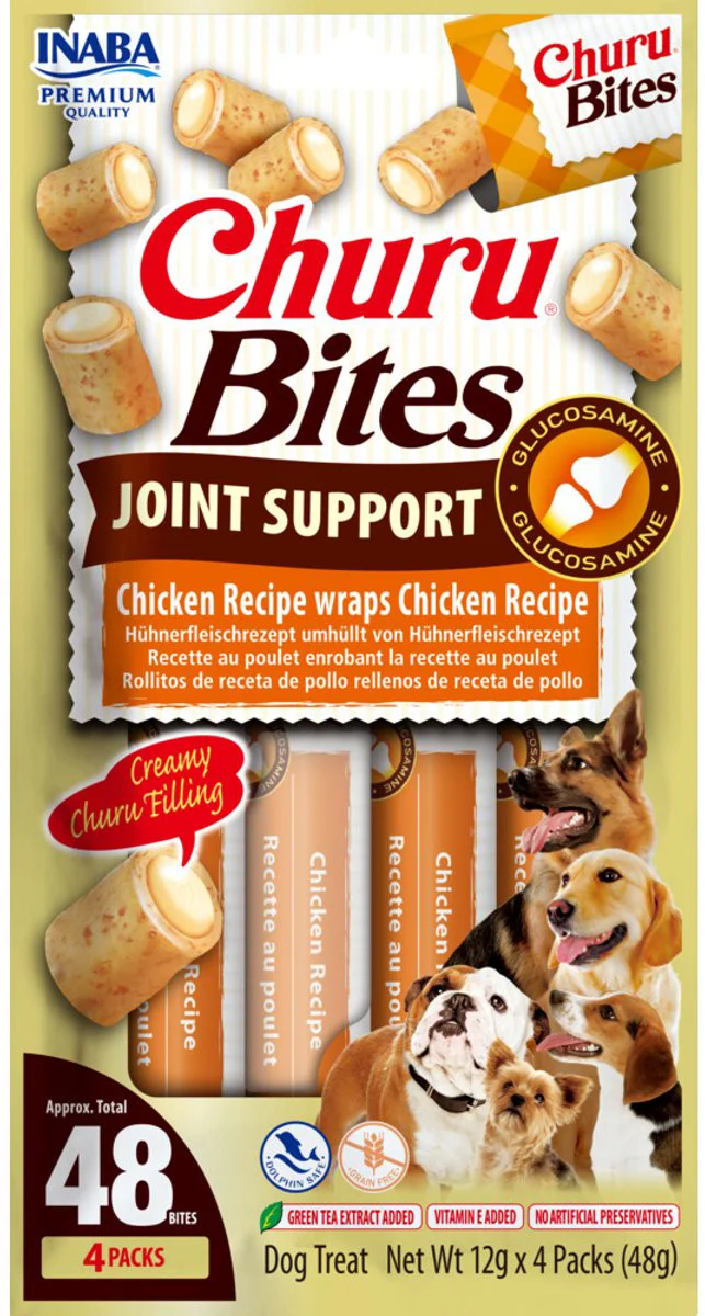 Inaba Churu Bites Joint Support Chicken Wraps Chicken 4x12 gr