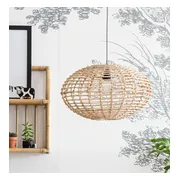Kidsdepot Pumpkin Hanglamp - Rotan - Natural - E27 - Ø 45cm