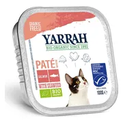 16x Yarrah Bio Kattenvoer Paté Zalm 100 gr
