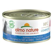 48x Almo Nature HFC Complete Kattenvoer Nat Graanvrij Tonijn & Pompoen 70 gr