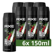 6x Axe Deodorant Bodyspray Africa 150 ml
