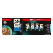 Sheba Kattenvoer Nat Mini Filets in Saus Vis Multipack 40x85 gr