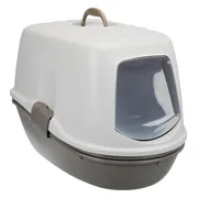 Trixie Berto Top - Kattenbak Overdekt met Zeef Scheidingssysteem - Grijs - 59X39X42 cm
