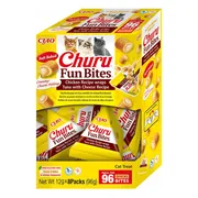 Ciao Churu Fun Bites Wraps Kattensnack Chicken & Tuna & Cheese 8 x 12 gr