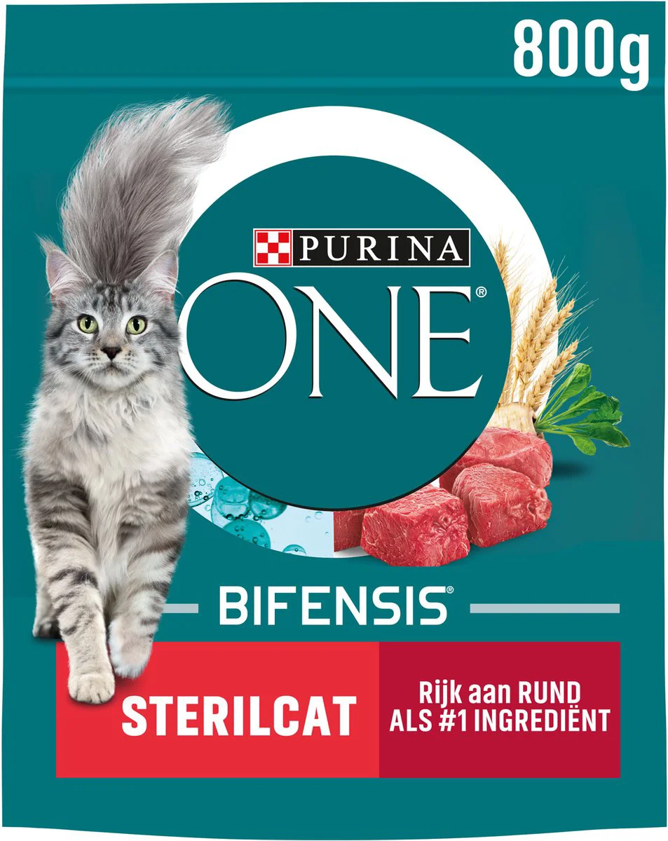 2x Purina ONE Sterilcat - Kattenvoer - Rund & Tarwe - 3kg