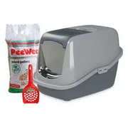 PeeWee Startpakket EcoHus Antraciet - Grijs 56 x 39 x 38,5 cm