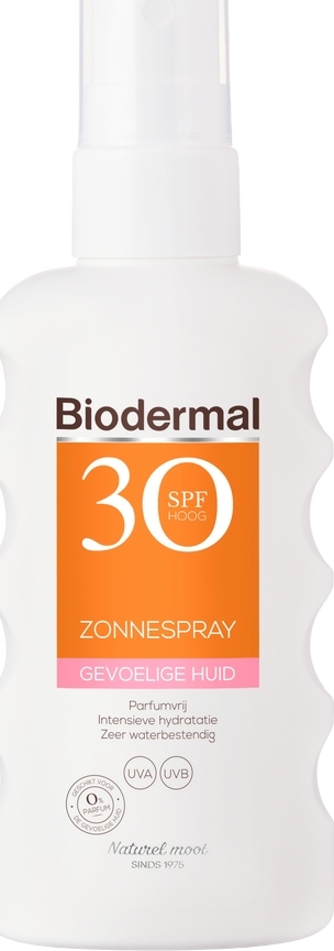 Biodermal Zonnebrand Spray Gevoelige Huid SPF30 175 ML