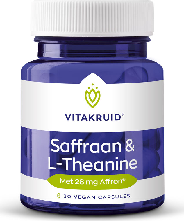 Vitakruid Saffraan & L-Theanine 30 vegancapsules