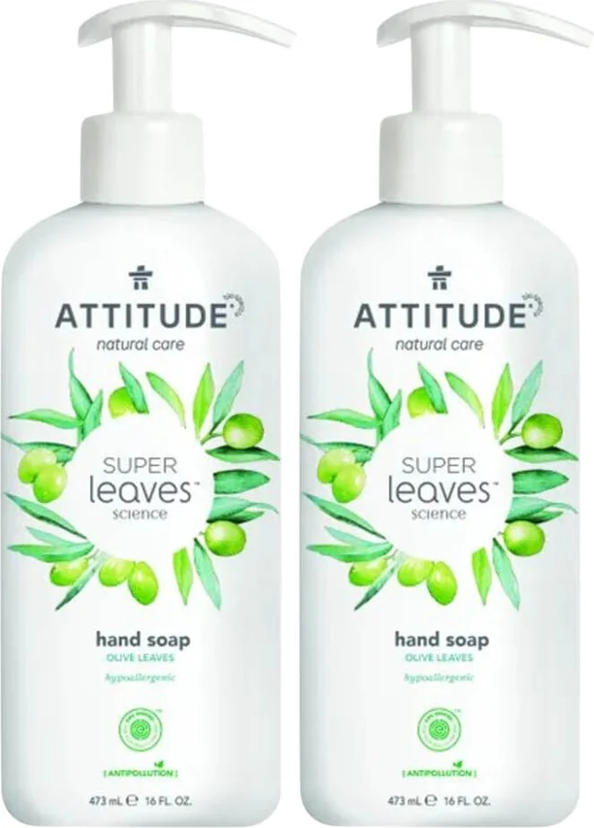 2x Attitude Super Leaves Handzeep Olive Leaves 473 ml