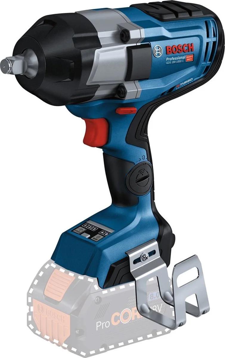 Bosch Professional PRO GDS 18V-1000 C Accu slagmoersleutel 1000Nm 1/2" 2x ProCore 8.0Ah + CoMo - 06019J8002