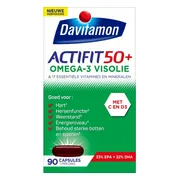 4x Davitamon Actifit 50+ Omega-3 Visolie 90 capsules