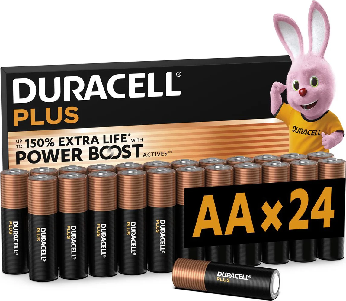 Duracell Plus AA batterijen 24 stuks