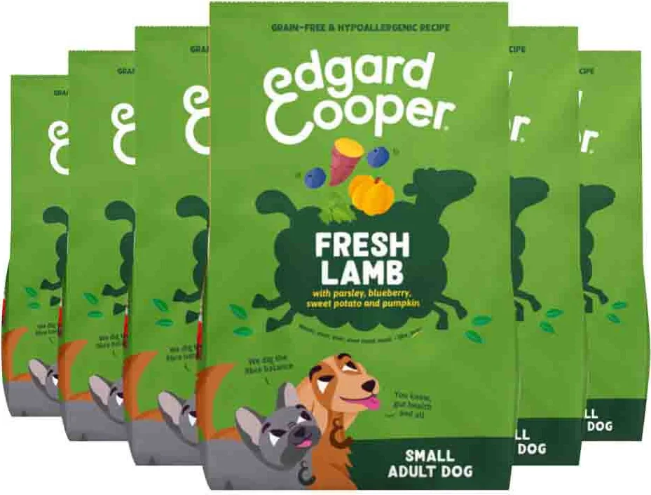 6x Edgard & Cooper Hondenvoer Droog Adult Small Lam 700 gr