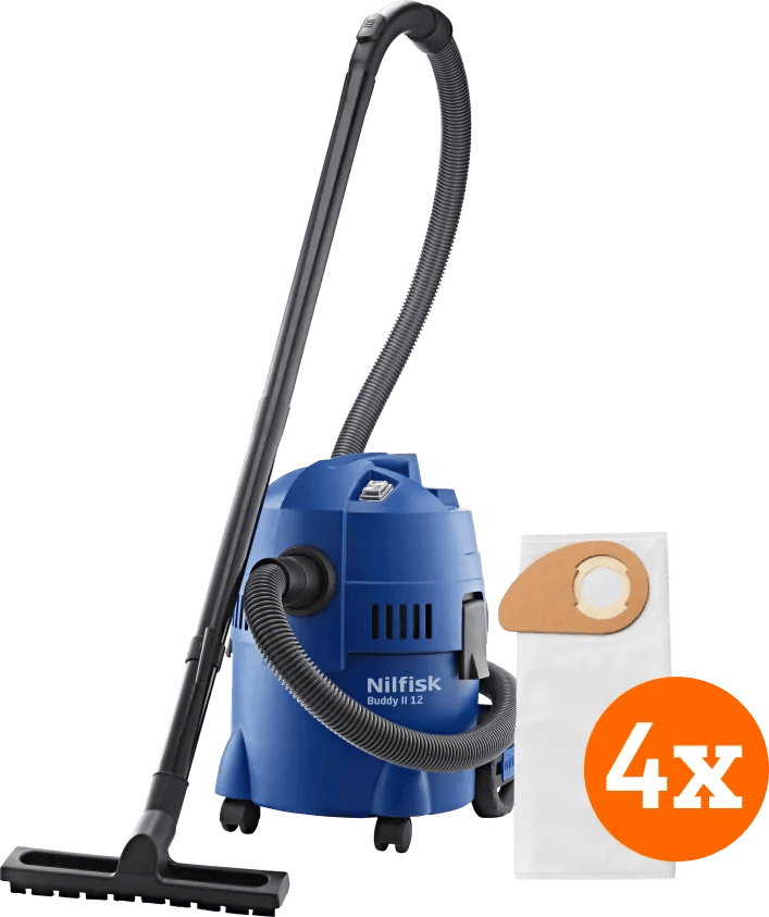 Nilfisk Buddy II 12 + Nilfisk Stofzakken voor Buddy II (4x)