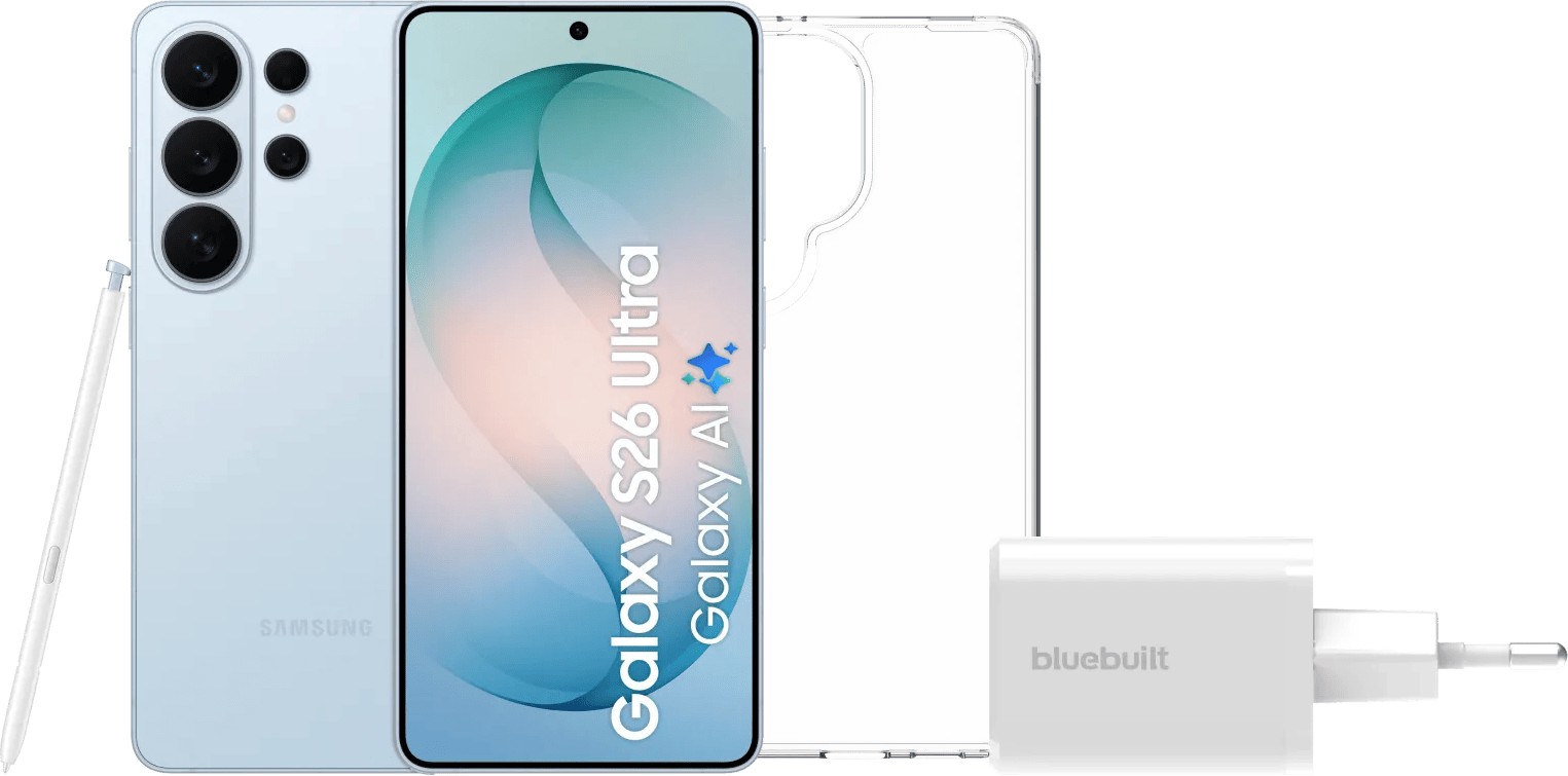 Samsung Galaxy S26 Ultra 256GB Lichtblauw 5G + Basis Accessoirepakket