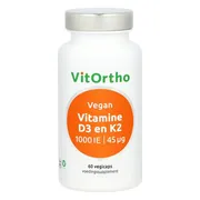 VitOrtho Vitamine D3 en K2 Vegan Capsules 60VCP