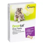 Drontal Dog Tasty Ontworming Tabletten vanaf 10kg 2 tabletten