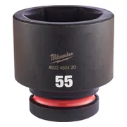 Milwaukee ShockWave™ Krachtdop 1" kort | 55 mm - 4932480420