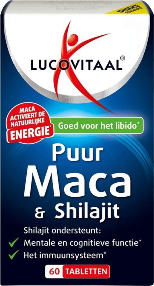 2x Lucovitaal Maca & Shilajit Puur 60 tabletten