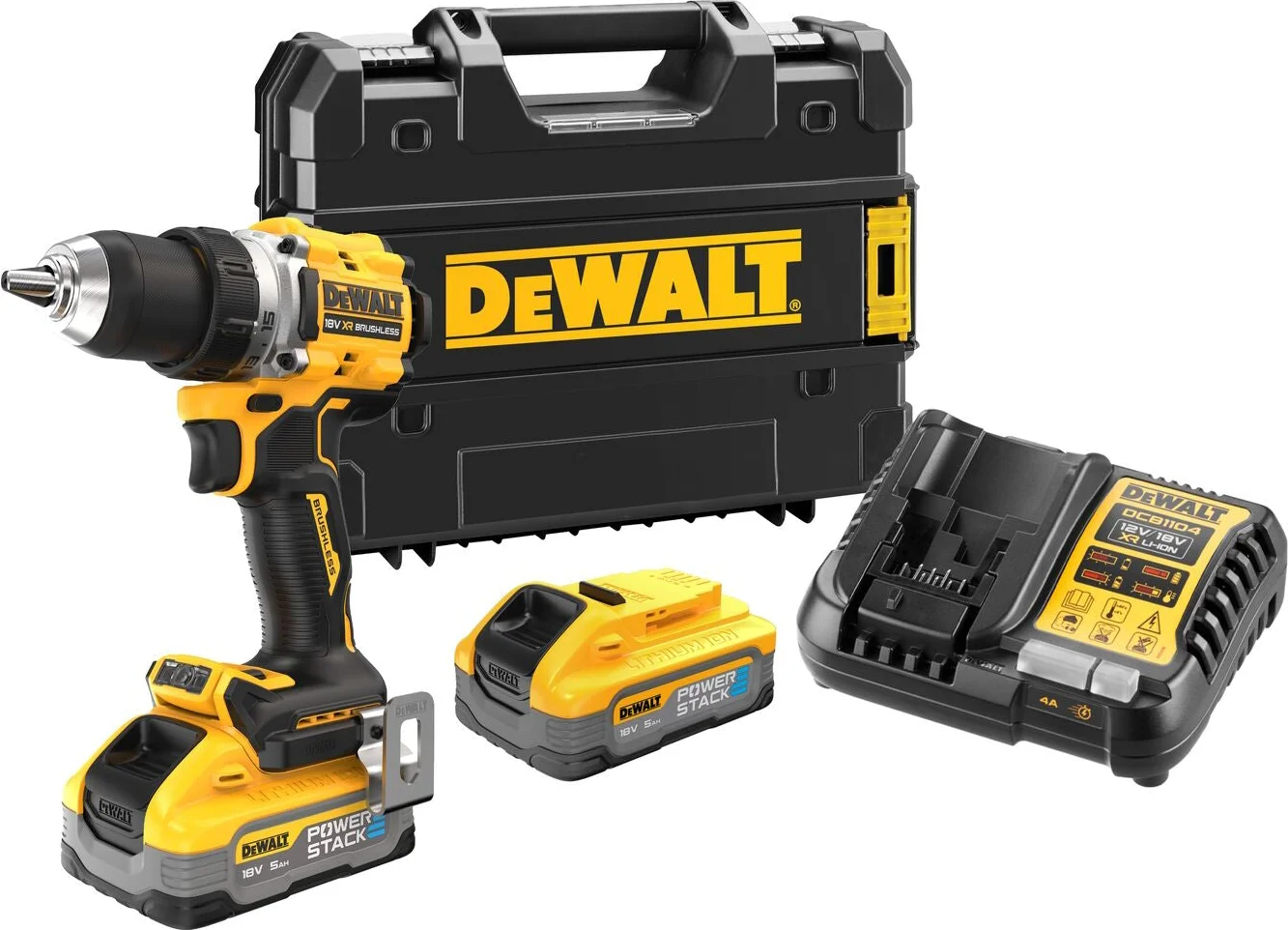 DeWALT DCD800H2T Compacte accu schroefboormachine 18V XR 5.0Ah POWERSTACK in TSTAK