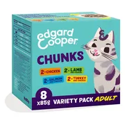 6x Edgard & Cooper Kattenvoer Adult Multipack 8 x 85 gr