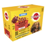 Pedigree Senior Honden Natvoer Vlees en Gevogelte in Gelei 12 x 100 gr
