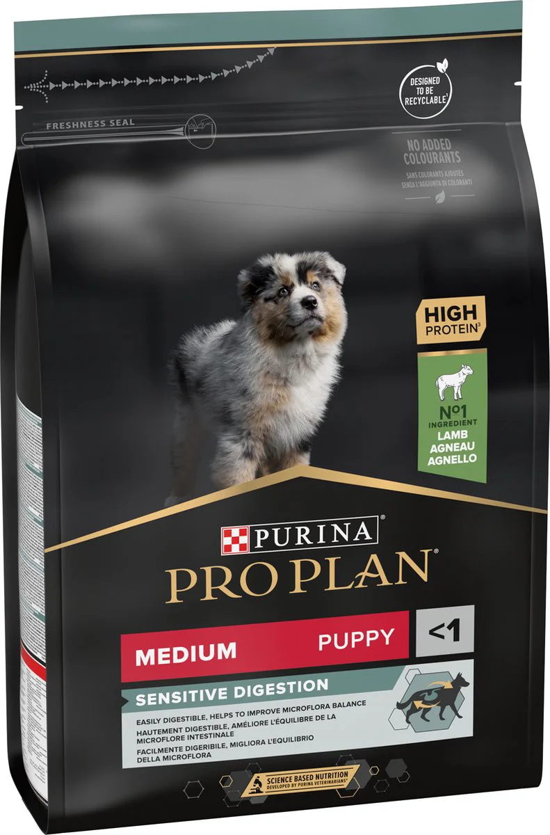 Pro Plan Hondenvoer Droog Puppy Medium Sensitive Digestion Lam 3 kg