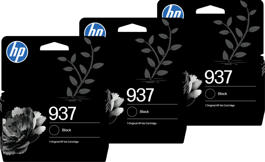 HP 937 Cartridge Zwart Triple Pack
