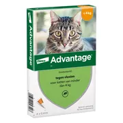 2x Advantage Anti Vlooiendruppels 40 Kat tot 4 kg 4 pipetten