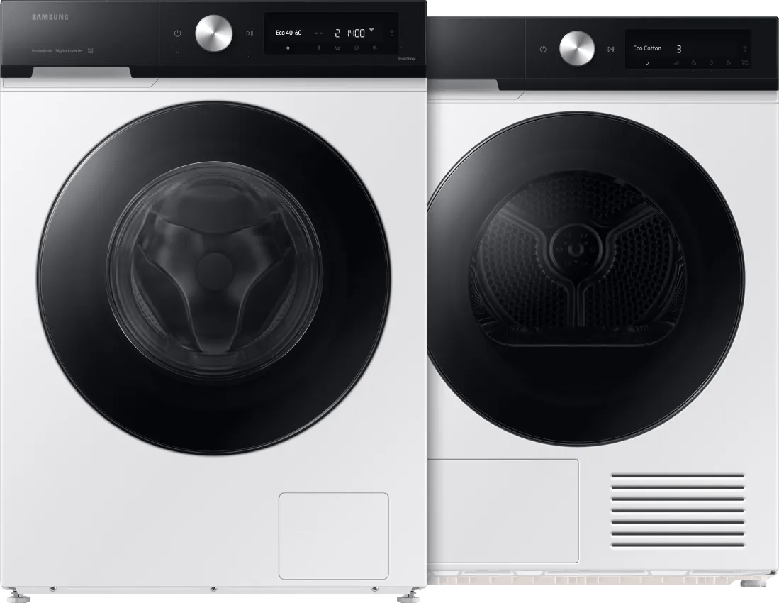 Samsung WW90DB7U94GE AI Wash + Samsung DV90DB7845GEU3 QuickDrive