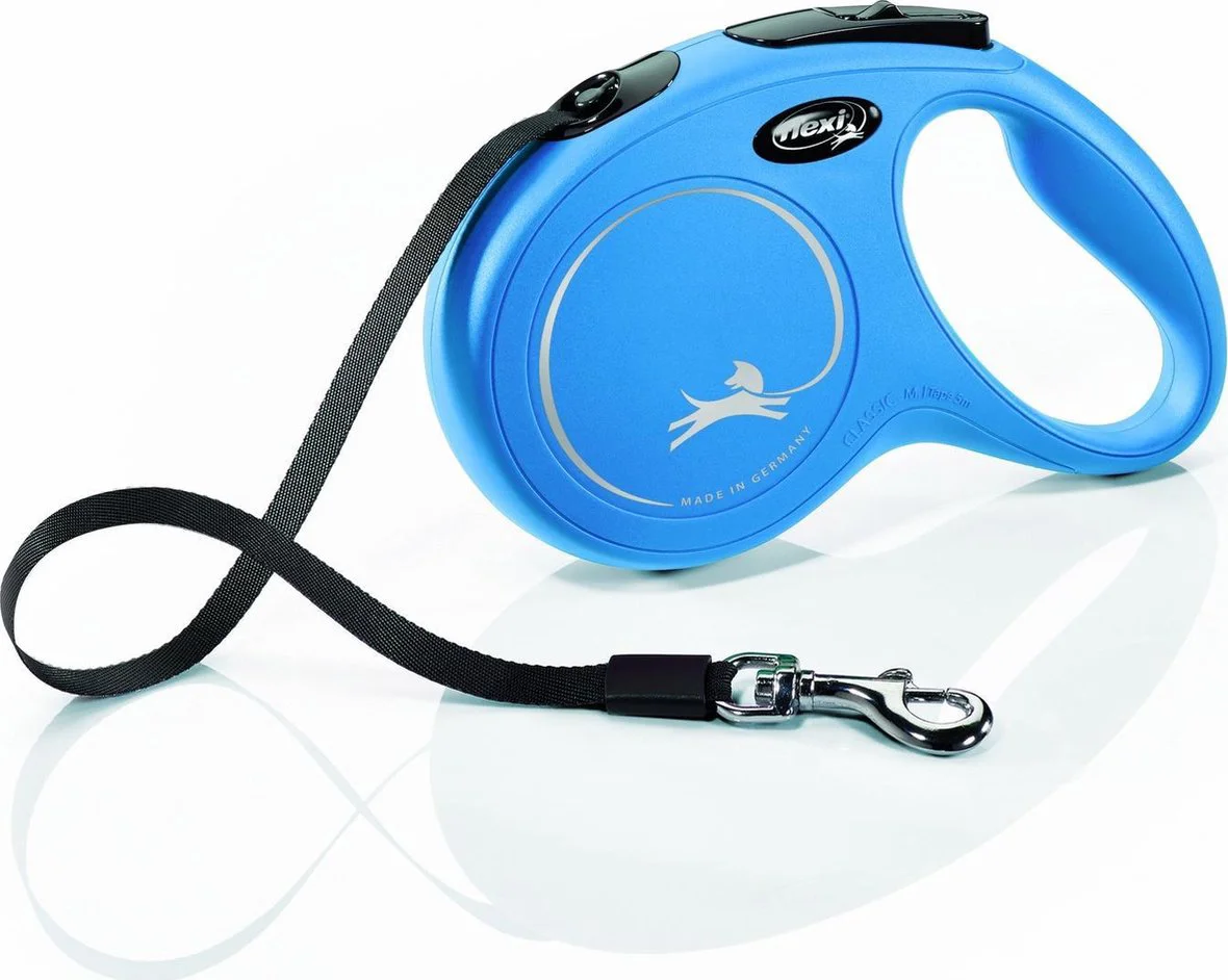 Flexi Rollijn Classic Tape 5 mtr tot 25 kg Blauw