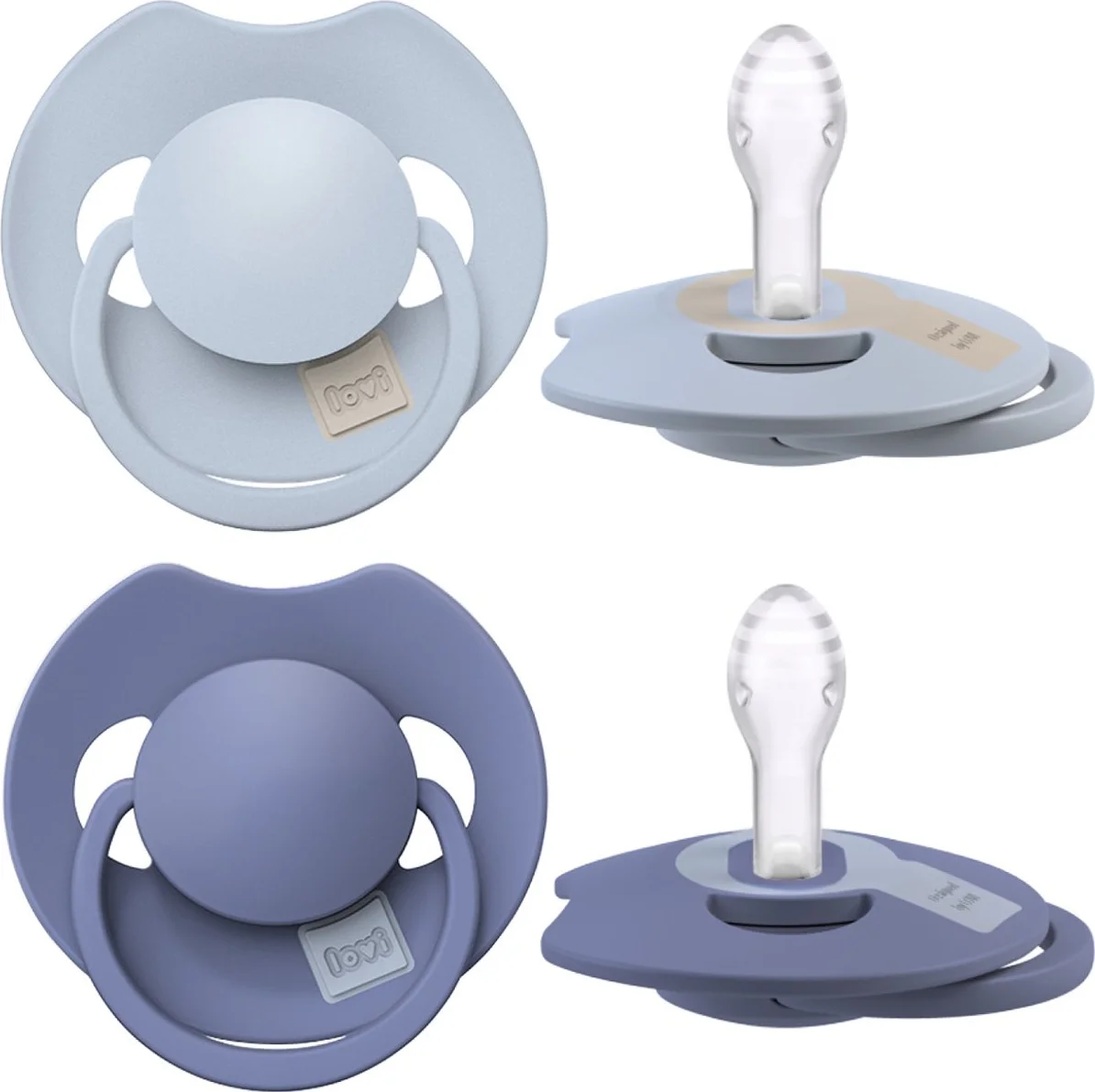 Difrax LOVI Prime Pacifier 0-6 Months - Blue 2ST