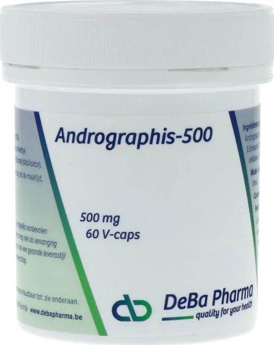 DeBa Pharma Andrographis-500 Capsules 60VCP